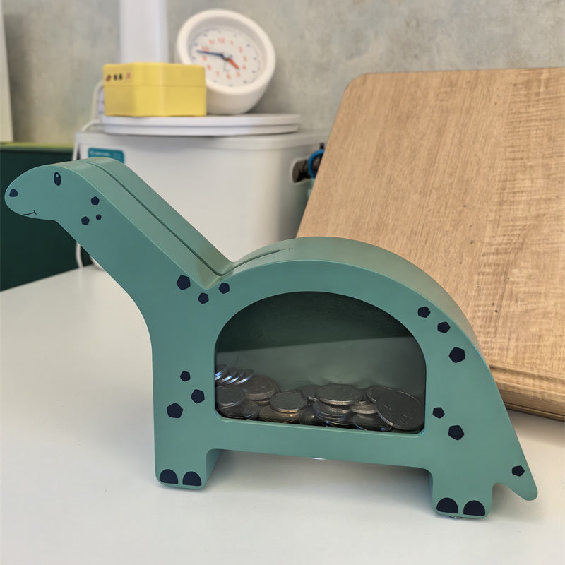 Cute Animal - Shaped Coin Banks (Fox & Dinosaur), Kids' Money Saving Boxes