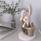 Adorable Bunny-Shaped Resin Pen Holder – Cute Desk Organizer for Pens, Pencils & Stationery