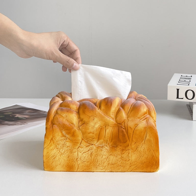 Bread - Shaped Tissue Box , Decorative Food - Themed Tissue Holder