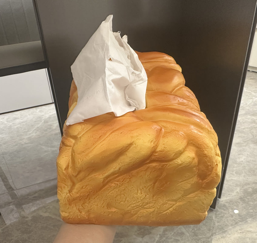Bread - Shaped Tissue Box , Decorative Food - Themed Tissue Holder