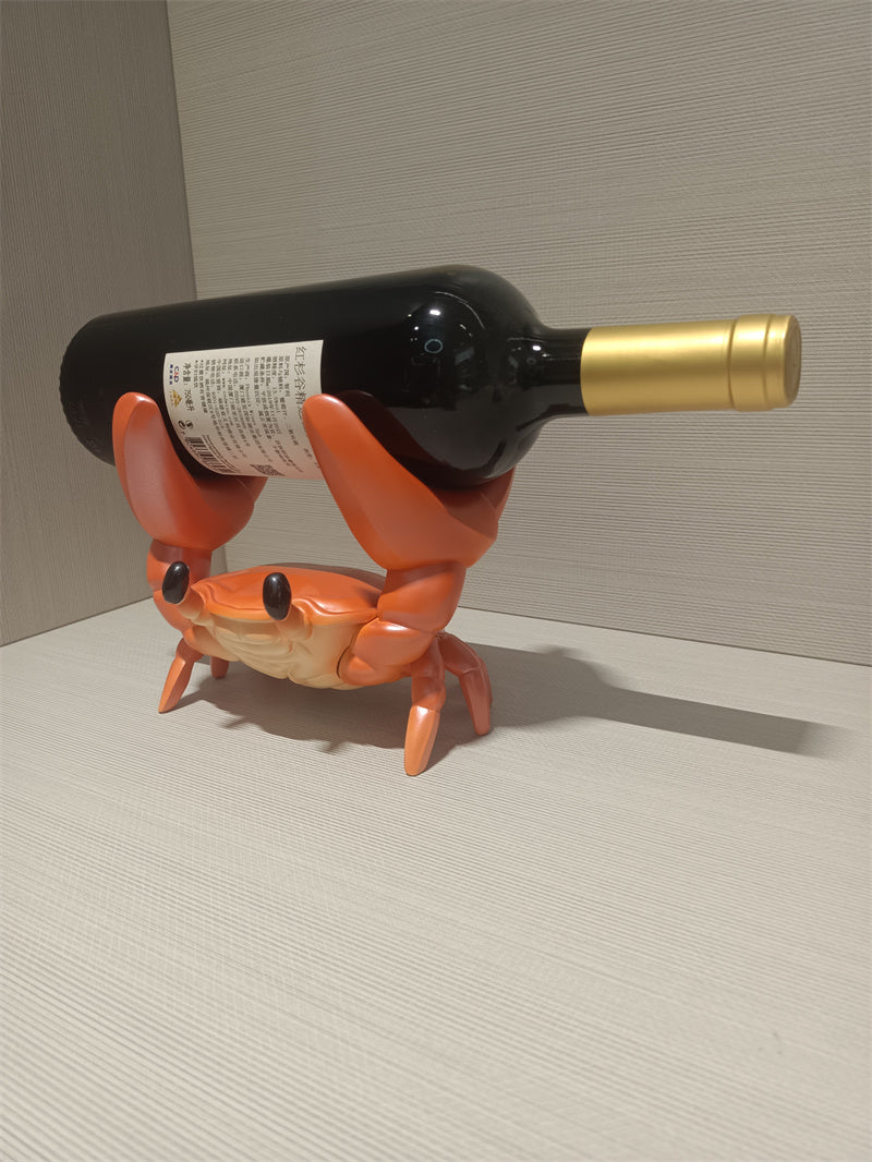 Cute Crab Wine Bottle Holder, Novelty Animal - Shaped Wine Rack for Home Bar