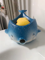 Cute Dolphin - Shaped Ceramic Soap Dish, Ocean - Themed Bathroom Soap Holder