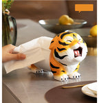 Cute Tiger Toilet Paper Holder – Desktop & Bathroom Tissue Dispenser for Kitchen, Vanity & Home Décor