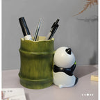 Panda Pen Holder & Desk Organizer - Adorable Bamboo-Inspired Design for Home & Office