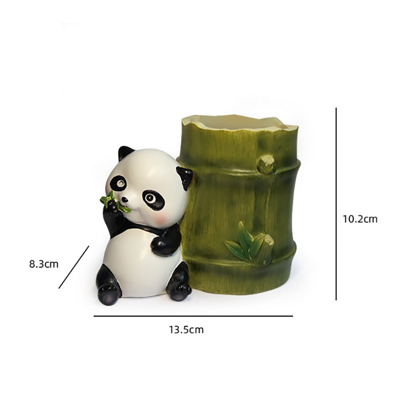 Panda Pen Holder & Desk Organizer - Adorable Bamboo-Inspired Design for Home & Office