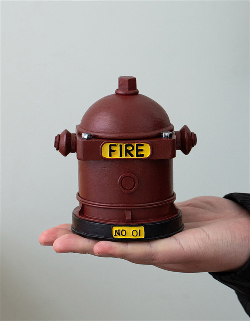 Fire Hydrant - Shaped Resin Ashtray, Creative Fire - Themed Cigarette Ashtray