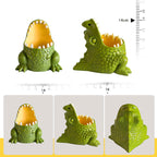 Cute Dinosaur Desk Organizer - Pen Holder, Storage & Succulent Planter