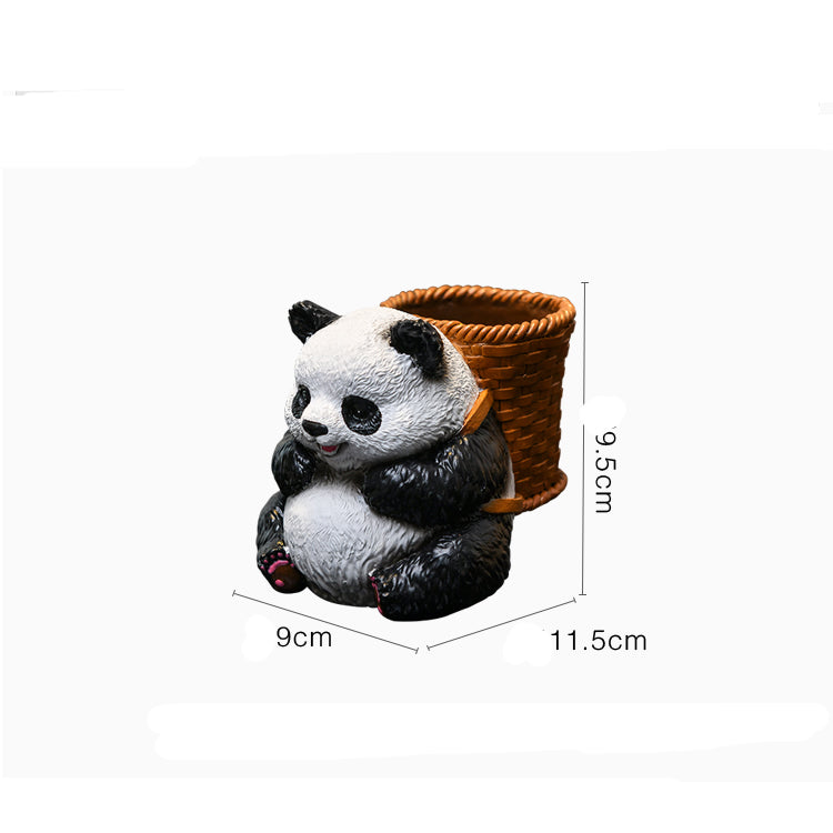 Whimsical Panda Pen Cup – Cute Animal Desktop Organizer for Study or Workspace