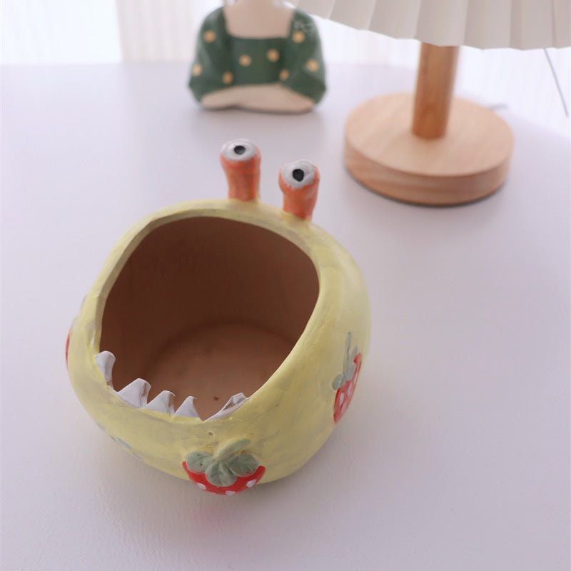 Cartoon Monster - Shaped Ceramic Ashtray, Cute Decorative Cigarette Ashtray