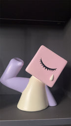 Cute Cartoon - Style Wine Bottle Holder, Whimsical Resin Wine Rack for Home Decor