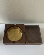 Wooden Cigarette Case with Ashtray, 2 - in - 1 Smoking Accessory Organizer