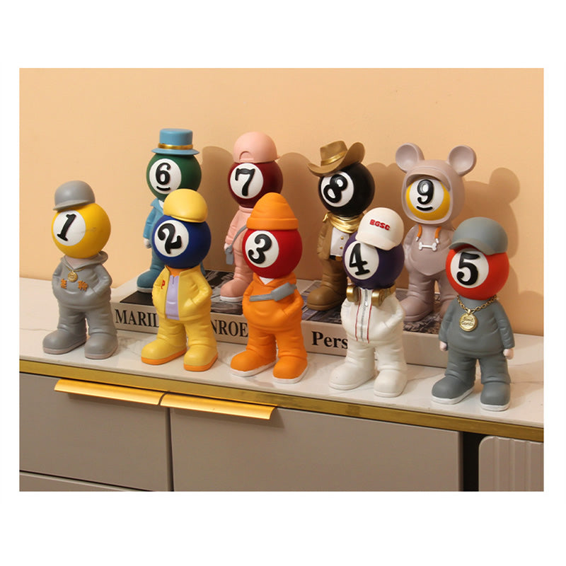 Billiard - Themed Resin Figurines , Alternative Home Decor Ideas, Personalized Gifts