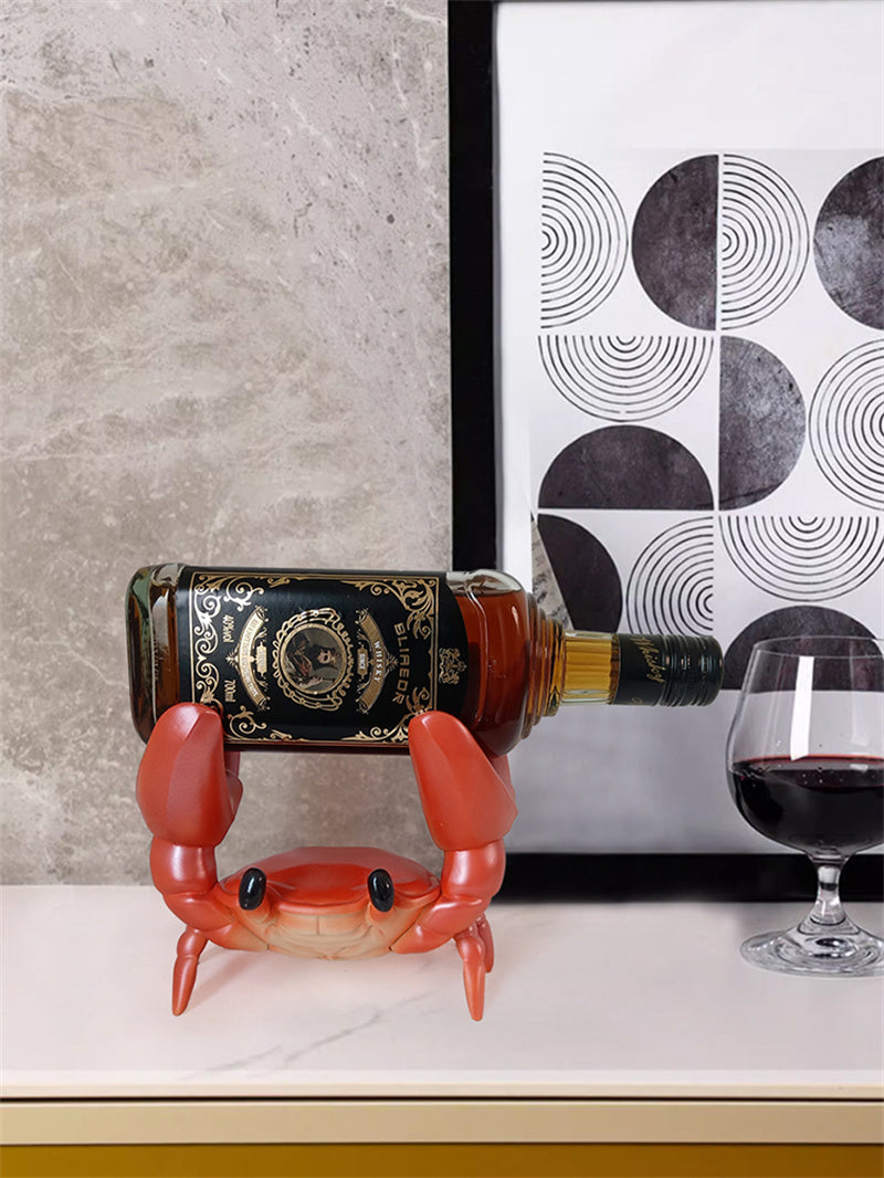 Cute Crab Wine Bottle Holder, Novelty Animal - Shaped Wine Rack for Home Bar