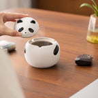 Panda - Shaped Ceramic Ashtray, Cute Animal - Themed Cigarette Ashtray