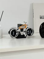 Motorcycle - Shaped Flip - Clock, Unique Decorative Timepiece