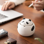 Panda - Shaped Ceramic Ashtray, Cute Animal - Themed Cigarette Ashtray
