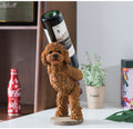 Adorable Resin Teddy Wine Bottle Holder & Decorative Dog Figurine