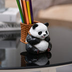 Whimsical Panda Pen Cup – Cute Animal Desktop Organizer for Study or Workspace