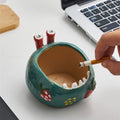 Cartoon Monster - Shaped Ceramic Ashtray, Cute Decorative Cigarette Ashtray