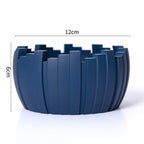 Cement Ashtray with Geometric Art, Modern Minimalist Cigarette Ashtray