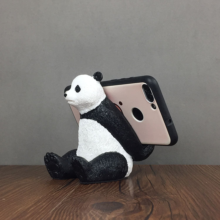 Cute Resin Panda Phone & iPad Stand, Animal - Shaped Tablet and Cell Phone Holder