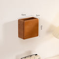 Adhesive Wall Storage Boxes, Home Wooden Wall - Mounted Organizers