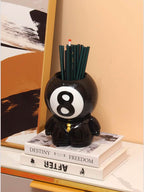 Billiard Ball - Shaped Pen Holder & Ashtray, 2 - in - 1 Desk Organizer Decor