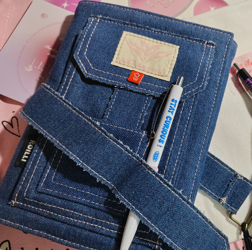 Handmade Denim Junk Journal, Unique Scrapbook for Memory Keeping