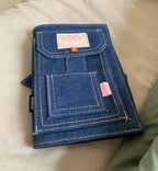 Handmade Denim Junk Journal, Unique Scrapbook for Memory Keeping