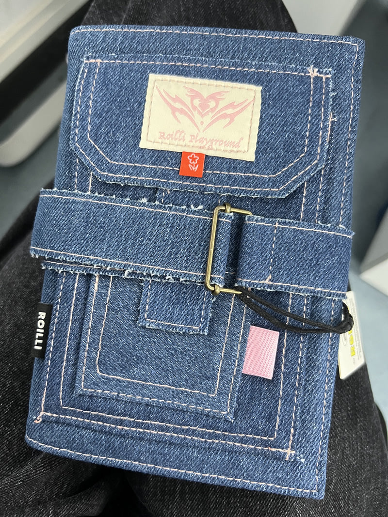 Handmade Denim Junk Journal, Unique Scrapbook for Memory Keeping