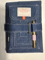 Handmade Denim Junk Journal, Unique Scrapbook for Memory Keeping