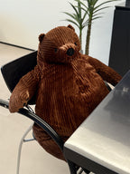 Corduroy Bear Plush Toys - Brown Bear and White Polar Bear Stuffed Animals