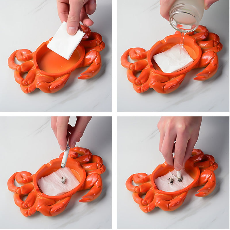 Crab-Shaped Ashtray – Unique Ocean-Inspired Smoking Accessory & Home Decor