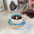 Cute 3D Penguin Ceramic Mug, Hand-Painted Iceberg Coffee Cup with Peeking Penguin, Whimsical Animal Tea Mug