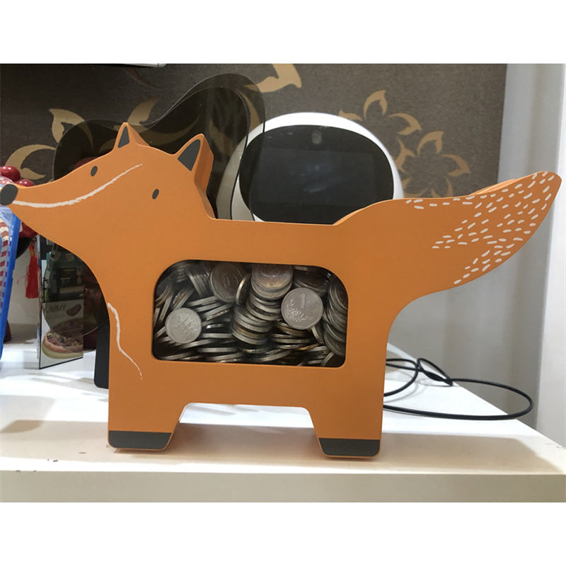 Cute Animal - Shaped Coin Banks  (Fox & Dinosaur), Kids' Money Saving Boxes
