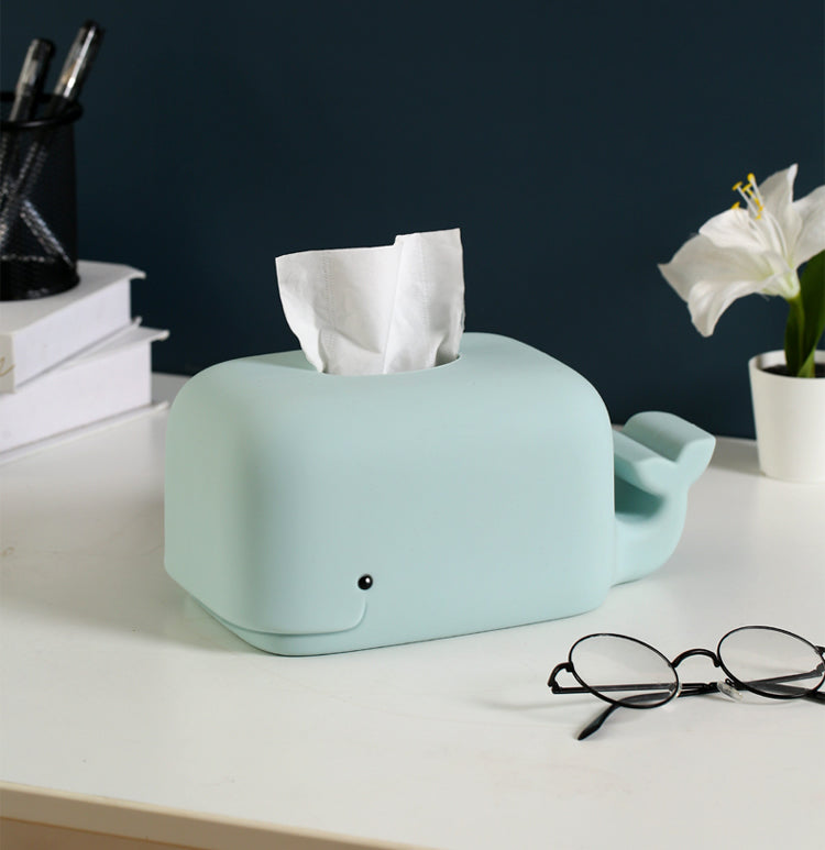Silicone Whale Tissue Box , Cute Animal-shaped Tissue Holder