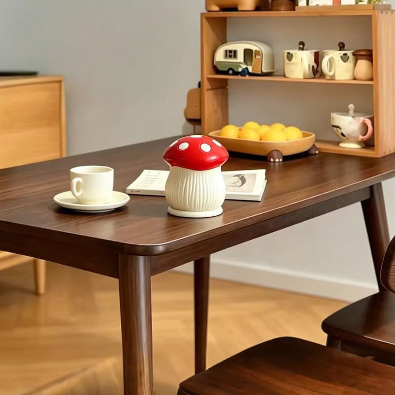 Cute Red Spotted Mushroom Toothpick Holder,  Novelty Dining Table Decor Container
