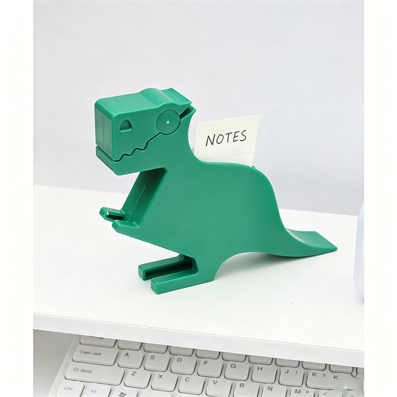 Cute T-Rex Dinosaur Sticky Note Dispenser, Fun Memo Holder & Desk Organizer, Novelty Office Gift