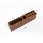 Wooden Desk Organizer, Wooden Multi - Compartment Pen Holder,Business Card Holder
