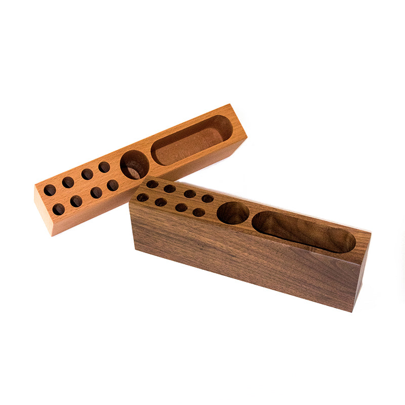 Wooden Desk Organizer, Wooden Multi - Compartment Pen Holder,Business Card Holder