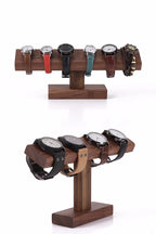 Wooden Watch Display Stand, T - Bar Watch Holder for Bracelet and Watch Organization