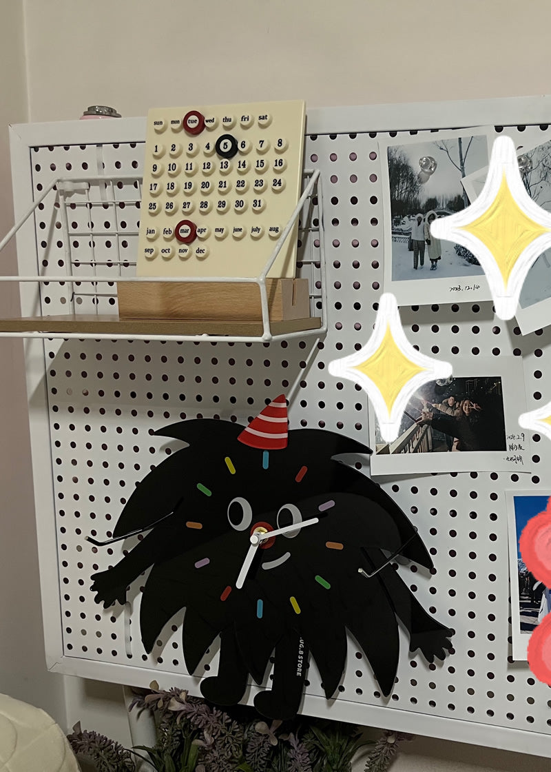 Whimsical Monster - Shaped Wall Clock, Fun Decor for Kids' Room or Playroom