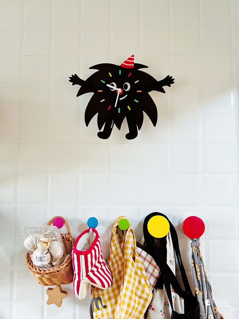 Whimsical Monster - Shaped Wall Clock, Fun Decor for Kids' Room or Playroom