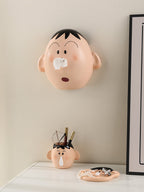 Cartoon Character - Shaped Wall - Mounted Tissue Box, Fun Facial Tissue Holder