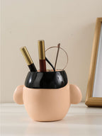Cute Cartoon Character Pen Holder, Whimsical Desk Organizer for Pens & Small Items