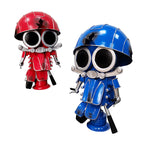 Handmade Metal Robot Figurines, Retro - Style Mechanical Character Decorations