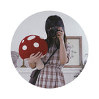 Cute Mushroom Shaped Plush Pillow, Decorative Throw Cushion for Home