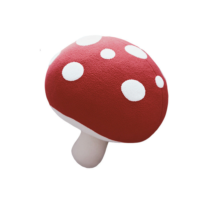 Cute Mushroom Shaped Plush Pillow, Decorative Throw Cushion for Home