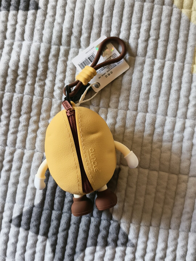 Cute Potato-Shaped Mini Zipper Pouch, Cartoon Potato Keychain Bag, Silicone Coin Purse & Earbud Case