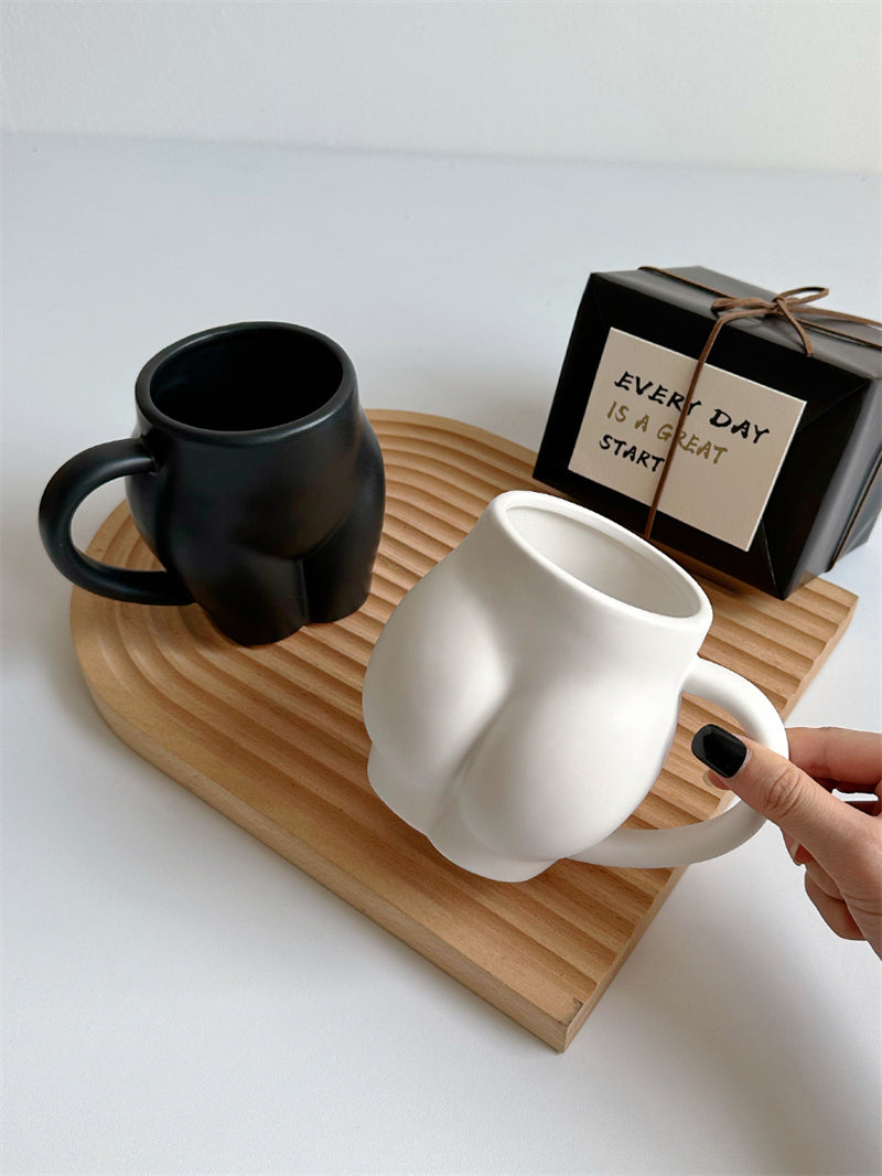 Novelty Body - Shaped Ceramic Mugs, Funny Coffee/Tea Cups for Home & Office
